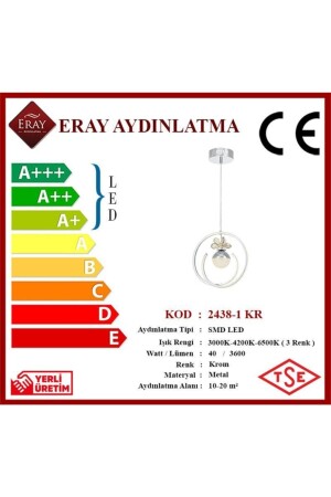 2438-1 Krom Led Avize 2438-1 KR - 10