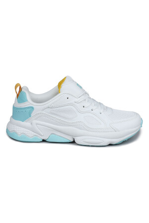 24711 Beyaz - Mint Yeşili Kadın Sneaker Günlük Spor Ayakkabı - 1
