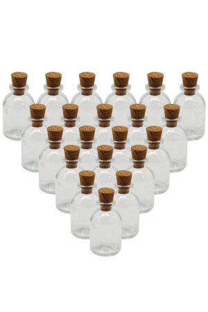 قنينة من الزجاج من 25 سي سي مع معلقة من الفناء 10 قطع - Sgshobby