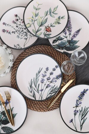 مـنـز-فـور جـاردن سـبـط الخدمة 25 سم 6 قطع - 18938-39-40-41-42-43 ST040406F022AMD3600 - Keramika