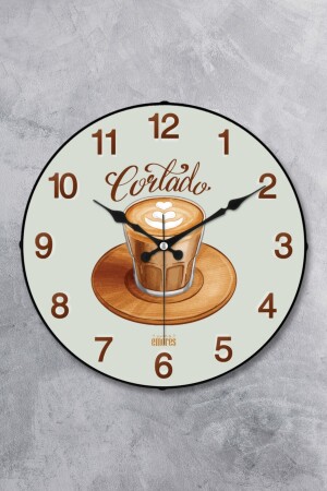 MNZ-25 سم زينة زجاج بلاستيكي منحني مطبخ جدار الساعة المطبخ - EMORES