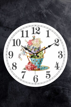 MNZ-25 سم زينة زجاج بلاستيكي منحني مطبخ جدار الساعة المطبخ - EMORES