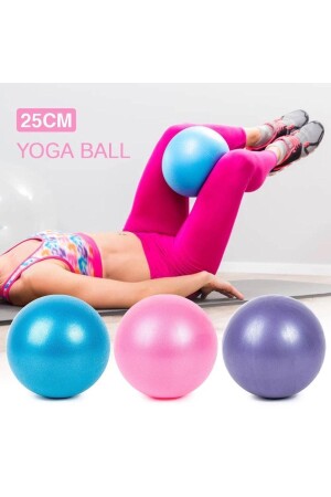 25 cm Dura Strong Mini Pilates Ball Balance Gymnastikball Rosa - 1