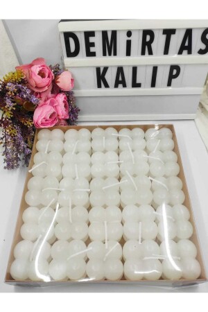 شمعة منز-بوبل 25 قطعة حفل زفاف أبيض الخصومة Mevlüt تزيين ليفان - Demirtaş Kalip