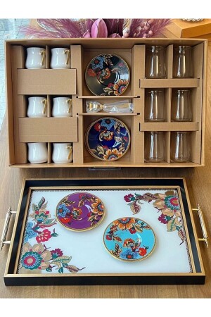 (منتز-لورينا أورتي) 25 قطعة كوب قهوة خشبية بيضاء - Onedekor