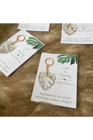 منز-25 بطاقة إيبوكسي مفتاح الزفاف-هينا-وعد-التزام الهدية مفتاح مفتاح هدية - Slndizayn