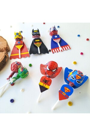 25 Stück Marvel Heroes Geburtstagsparty-Zubehör – Lollipop-Karte, Zeugnisgeschenk – Willkommen in der Schule - 2