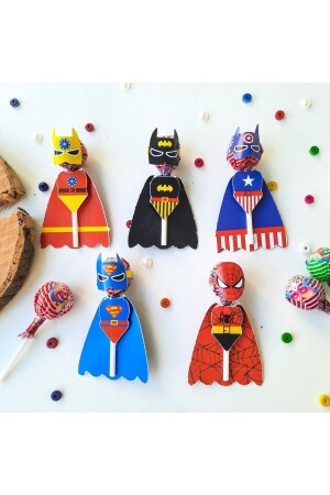 25 Stück Marvel Heroes Geburtstagsparty-Zubehör – Lollipop-Karte, Zeugnisgeschenk – Willkommen in der Schule - 5