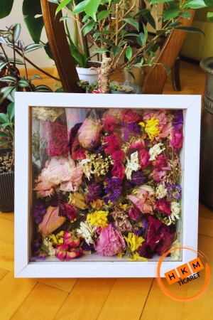 25 x 25 cm weißer tiefer Memory-Rahmen – 6 cm tiefer Memory-Rahmen Rose Box! - 1