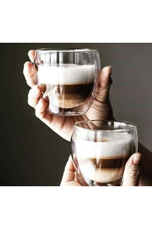 كوب من الزجاج من إسبريسو الشفاف 250 مل 1 قطعة 250 مل مكتب مقهى منزلي - M Mimoza Park