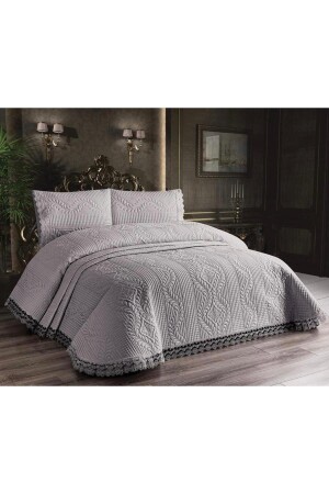 مجموعة من الألياف الميكرو فيبر المملحة * غطاء السرير 250 × 260 سم - Gençev Home Collections