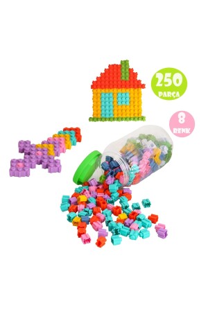 كتلة تيك من نظام التأمين المنزلي 250 قطعة 8 ألوان تعليمي و لعبة سريعة تعليمي كتلة تيك من نظام التأمين المنزلي - Happens