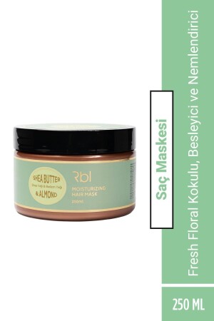 قناع شعر النساء من زبدة الشعير ومادة اللوز - 250 مل - Rbl