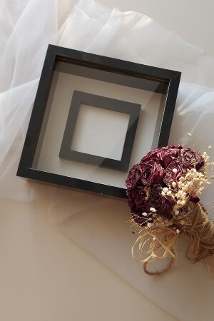 25x25 schwarzer LED-Fotorahmen mit Abschnitten für Ihre Rosendesigns hkmx0232 - 5