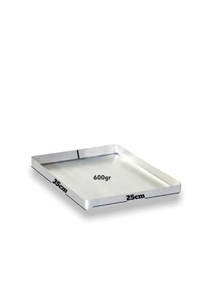 مكنز الألومنيوم باكلاوا الخبز الكعك 25x35 سم عمق 4 سم 4 سم - Yıldız çelik