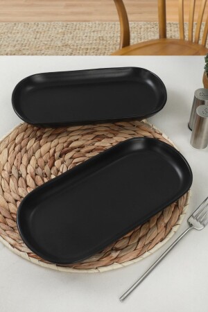 مـنـز-ماتـة سوداءـة (نـوـيان) لوحة القوارب 26 سم 2 قطع - Keramika