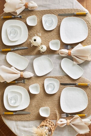 مـنـز كليف 26 قطعة طعام إفطار البورتسلاني لـ 4 أشخاص - Karaca