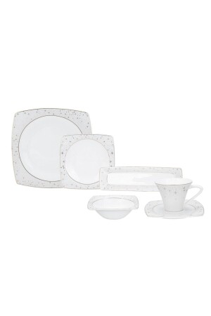 مـنـز-فـين بيرل (أنتـاريس) الجديدة 26 قطعة مربع إينشية (فطور) لـ 6 أشخاص - Karaca