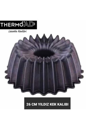 26 cm Granit Guss Stern Kuchenform Rosa Fma02501 THERYILDIZ - 4