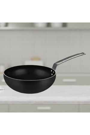 26 cm Gust Dark Wok-Pfanne - Horeca Antihaft-Wok-Pfanne 26 cm (Lama-Griff) - 2