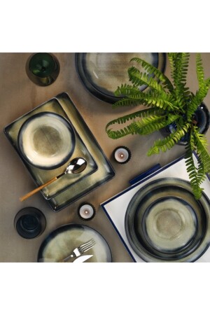 م.ن.ز-تيوس 26 قطعة نانو كريم طعام مجموعة DG 338 - Kütahya Porselen