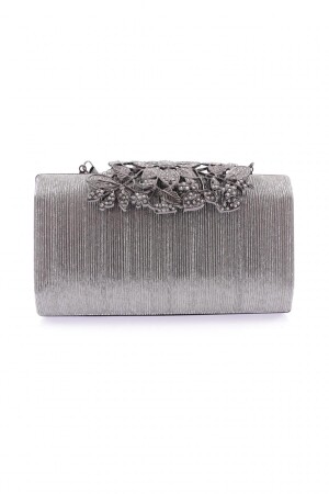 260-23y Kadın Abiye Portföy Çanta Lazer Platin - Dgn