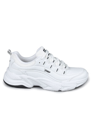 26776 Beyaz - Siyah Kadın Sneaker Günlük Spor Ayakkabı - 5