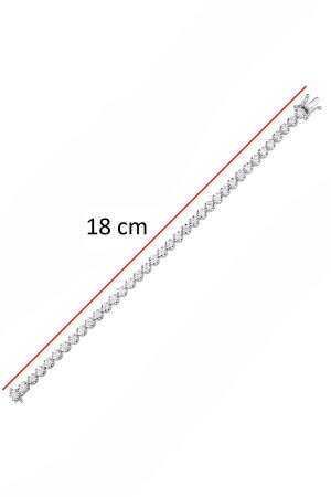 2.69ct (E-F vs) Pırlanta Suyolu Bileklik - 6