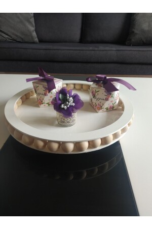 طاولة من الخشب من الخشب من الخشب نموذج الملحقات الديكورية هدية عرض السلة نموذج قطر 27 سم 906523 - Süs Dükkanı