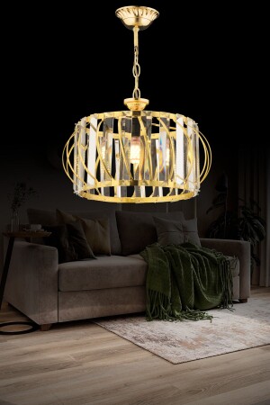 منز فاخرة كريستال الحجر الحديث الذهب غرفة المعيشة المطبخ غرفة المعيشة القاعة المدخلة واحد الشنارة 27 سم - Ultra Home