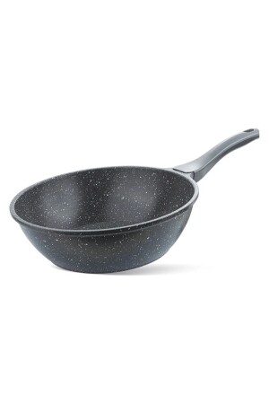 28 cm Wok-Pfanne Grau ThermoAD 28 cm Wok-Pfanne aus Gussgranit - ThermoAD