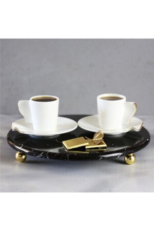 مادة من الرخام 28 سم بلاك دوري عرض لوحة مع رجل ذهبية قدم MRB00046 - Akayev