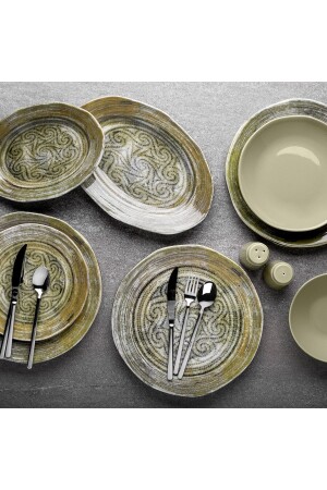 مـنـز-لوـر 29 قطعة طقم عشاء لـ6 أشخاص 58YMT000719 - Aryıldız