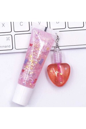 2er-Pack Lipgloss mit Herzen Lip Balm Lip Gloss - 2