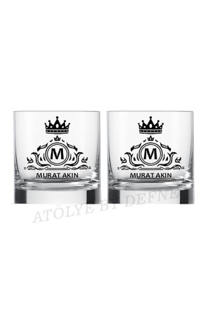 2er-Pack personalisiertes Whiskyglas mit King Crown-Aufdruck, King Crown ARYDFN012521 - 3