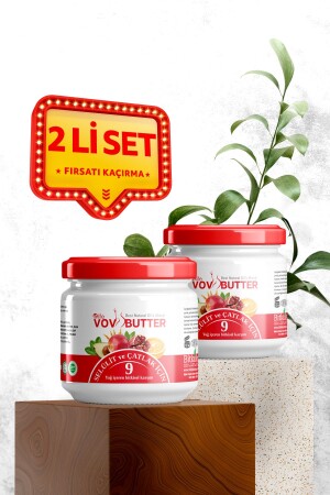 2er-Pack Vov Butter Cellulite- und Dehnungsstreifen-Creme 9 Kräuterölmischung 190x2 ml - 1