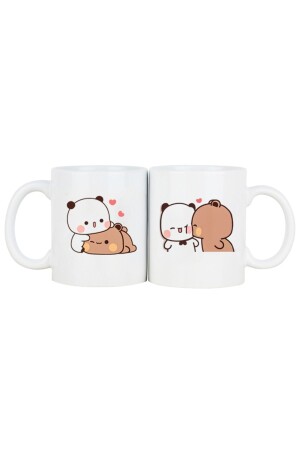 2er-Set Geschenkbecher Valentinstag Bubu Dudu Love Geburtstagstasse Besondere Kaffeetasse (KERAMIK) - 1