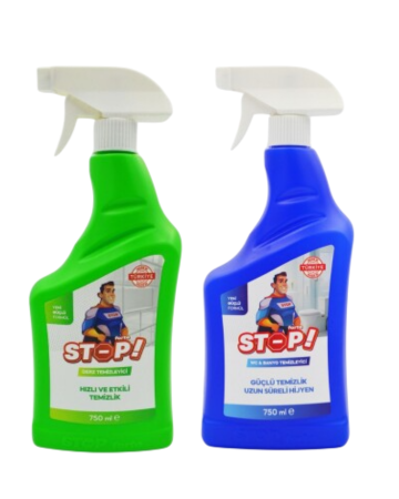 2er Set STOP Forte Fugenreiniger & STOP Forte WC- und Badreiniger - STOP Forte