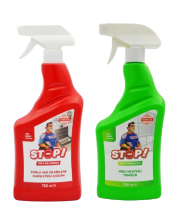 2er Set STOP Forte Öl-, Schmutz- und Kalkentferner & STOP Forte Fugenreiniger - STOP Forte