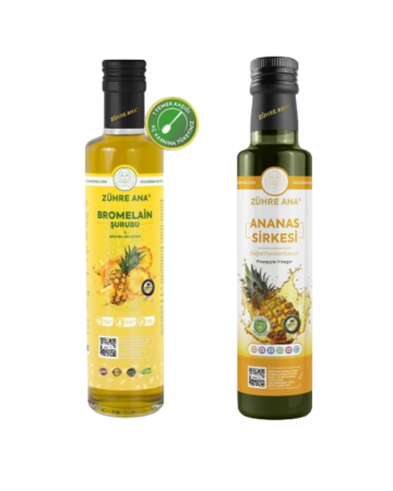 2er Set Zühre Ana Bromelain Detox Sirup mit Ananas & Zühre Ana Ananasessig - Zühre Ana