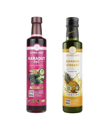 2er Set Zühre Ana Schwarzer Maulbeerextrakt 670 Gr & Zühre Ana Ananasessig - Zühre Ana