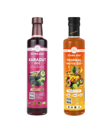 2er-Set Zühre Ana Schwarzer Maulbeerextrakt 670 Gr & Zühre Ana Tropischer Fruchtextrakt 640 Gr - Zühre Ana