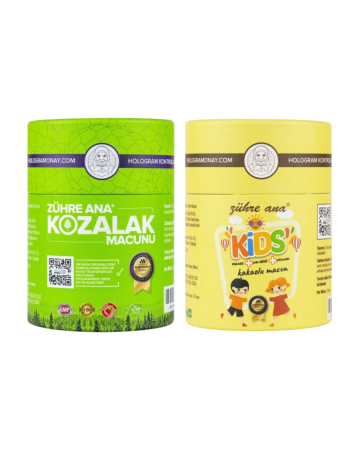 2er Set Zühre Ana Tannenzapfenpaste - Tannenzapfenpaste & Zühre Ana Kids Spezial für Kinder - Gelée Royale - Melasse - Honig und vitaminverstärkte Kakaopaste - Zühre Ana