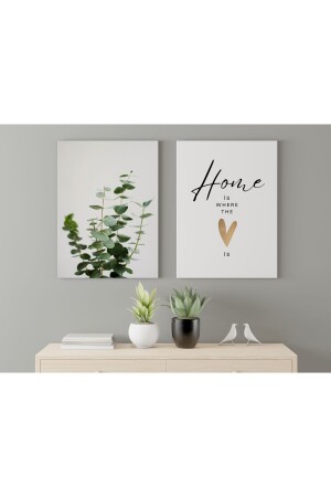 2'li Bohem Modern Dekoratif Kanvas Duvar Tablo Ev dekorasyon - Koldemir