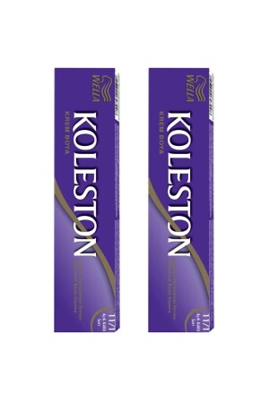 2er-Pack Koleston Tube Dye 11/1 Hellaschblondes Haarfärbemittel - Wella