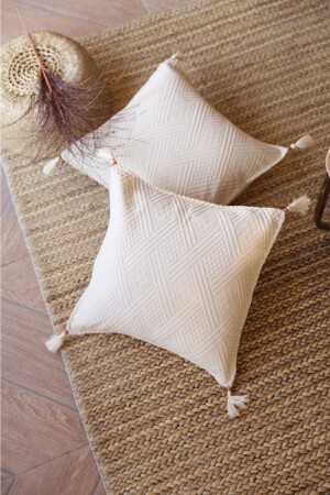 2'li Otantik Buldan Bezi Kırlent Kılıfı - Buldan Csn Tekstil