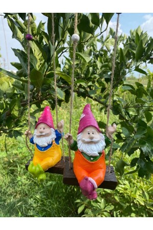 مجموعة من 2 أزياء حديقة القزم المتحركة - Dikenlitel