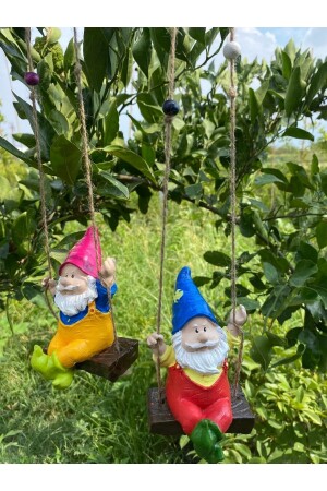 مجموعة من 2 أزياء حديقة القزم المتحركة - Dikenlitel