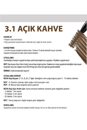 2'Lİ SET Kaş Boyası 3.1 AÇIK KAHVE + Kaş Açıcı Krem (vegan) - 3