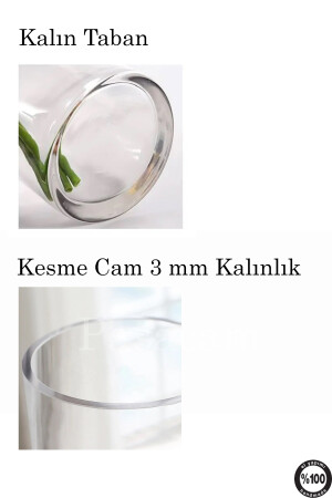 Delizli El I?malatı Büyük Seri 20-30-40 Cm Kalin Kesme Cam Kalın Taban 0528935 - 7